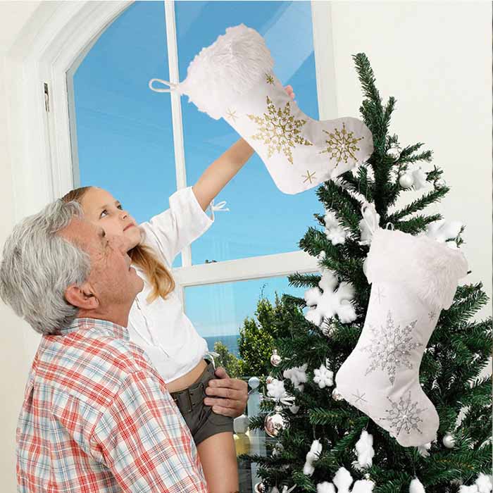 クリスマス ソックス クリスマス靴下 お菓子入れ クリスマスストッキング 大きい サンタソックス サンタ靴下 クリスマス プレゼント入れ ふわふわ 靴下 |  | 03
