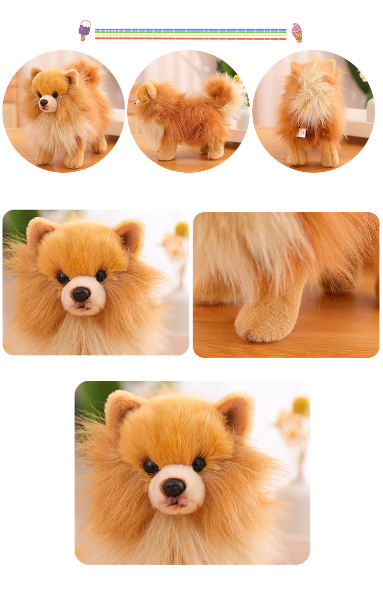 ぬいぐるみ ポメラニアン 犬 リアル 本物そっくり 生々しい いぬ 抱き