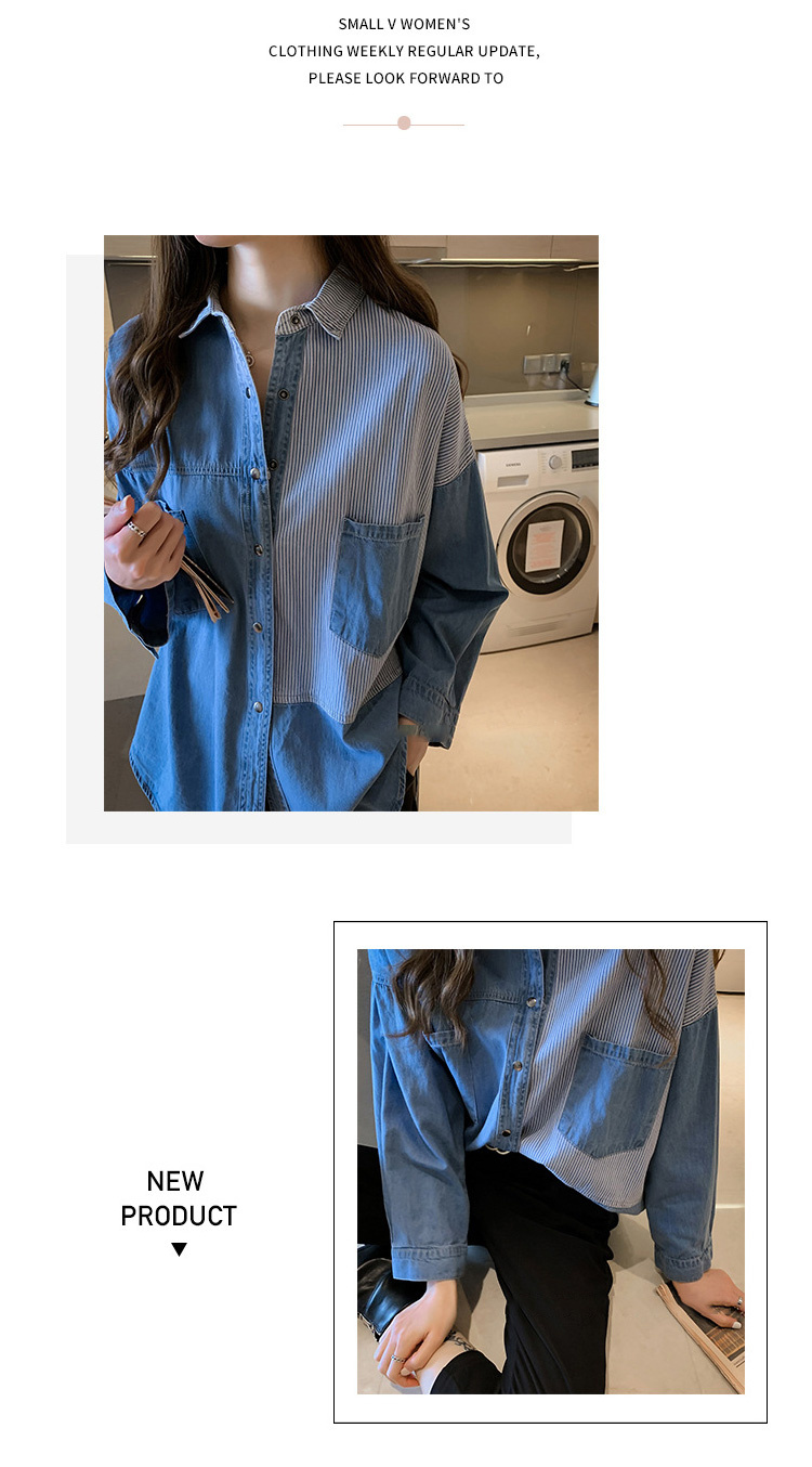 秋服ブラウス レディース ストライプ シャツ 長袖 ブラウス シャツ 夏秋 Vネック ブラウス おしゃれ Tシャツ 30代40代50代 前開き ゆったりシャツ プルオーバー 秋服ブラウス レディース ストライプ シャツ 長袖 ブラウス 夏秋