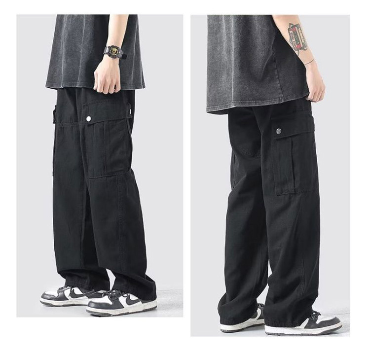 カーゴパンツ メンズ 無地 秋 ワークパンツ 作業 ズボン 下 サルエル