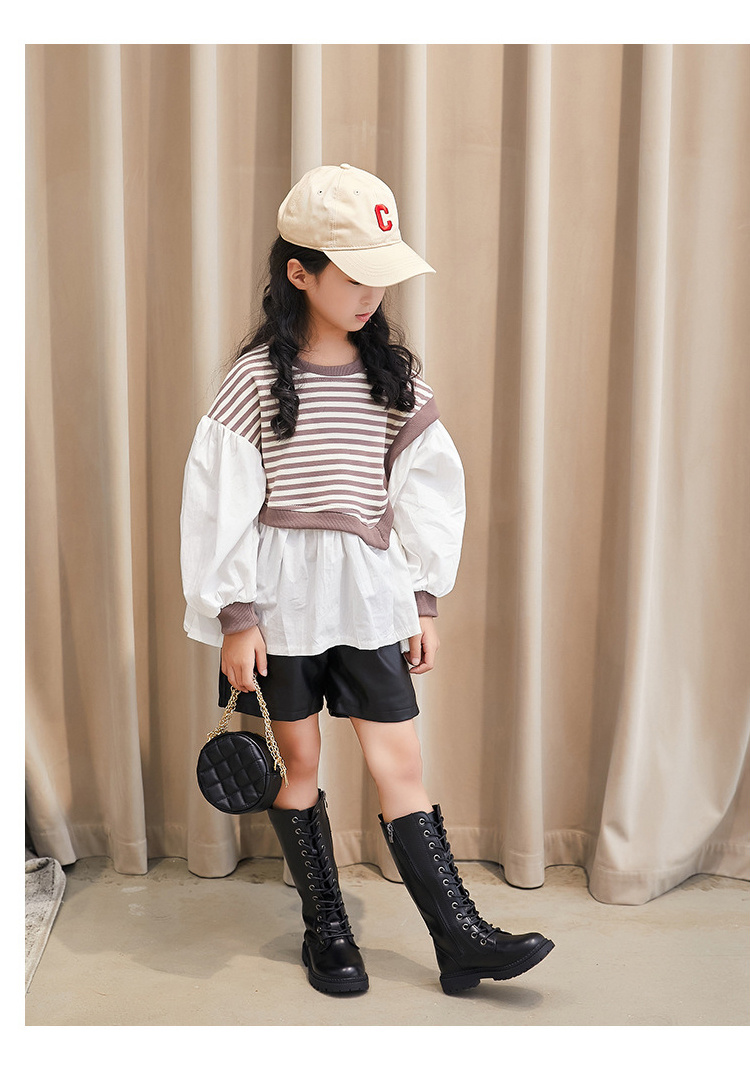 ロングブーツ キッズ 子供 靴 女の子 ブーツ ジュニア レースアップブーツ 編み上げ シューズ 子供ブーツ 春秋冬 おしゃれ 可愛い フォーマル靴 入学式 卒業式 |  | 14