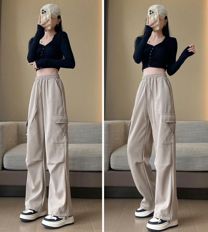 sysorusブラック カーゴパンツ リブ付き 美品　38 裏起毛　秋冬 THROW by SLY | 【THROW】OVER LOOSE CARGO パンツ (パンツ
