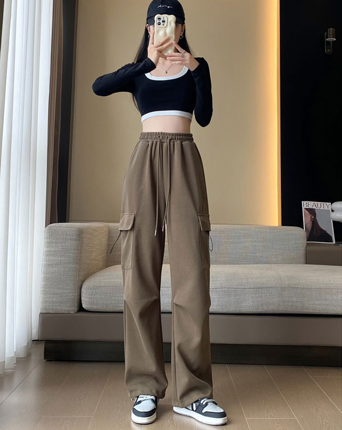 sysorusブラック カーゴパンツ リブ付き 美品　38 裏起毛　秋冬 THROW by SLY | 【THROW】OVER LOOSE CARGO パンツ (パンツ