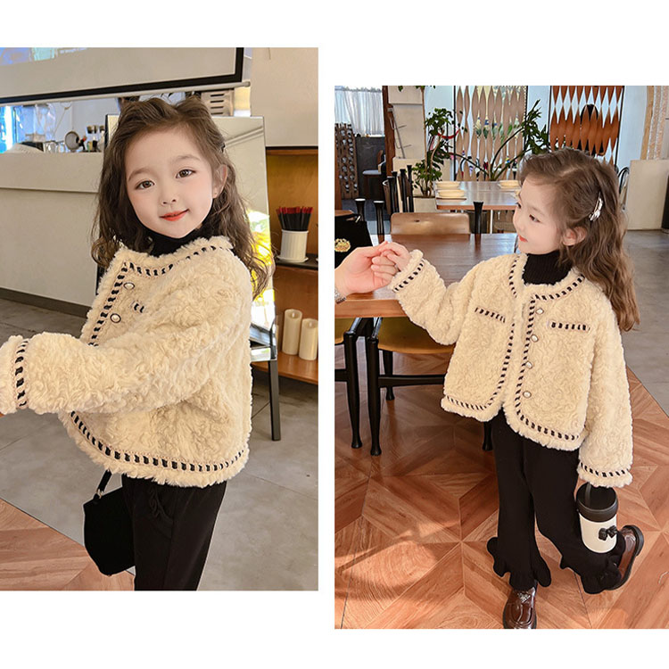 子供服 ジャケット 女の子 長袖 ノーカラージャケット
