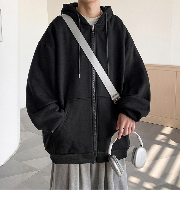 ジップパーカー オーバーサイズ 9色 S-3XL 裏起毛 23zm252 ジップパーカー メンズ ビッグシルエット 男女兼用 裏起毛