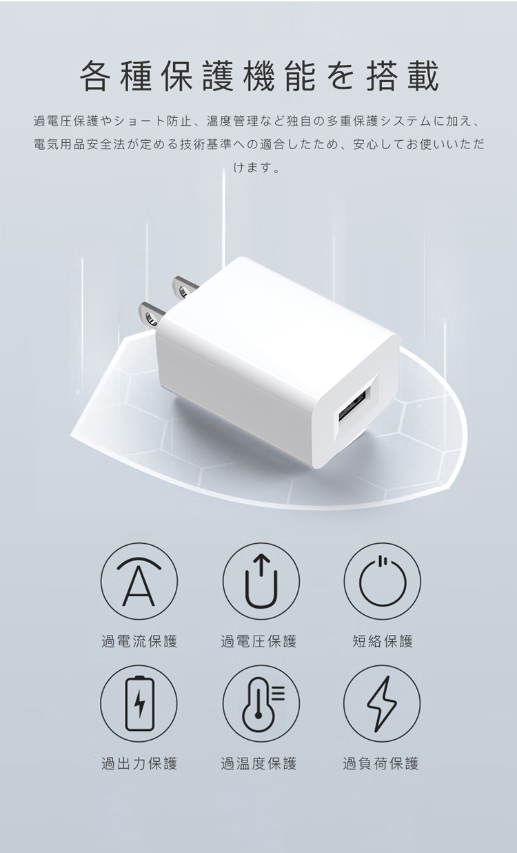 充電器 20W USB充電器 高出力 ACアダプター USB 10W コンセント チャージャー 海外使用可 高速 充電 急速 電源 アダプタ スマホ  iPhone モバイル PSE認証｜novamedical｜06