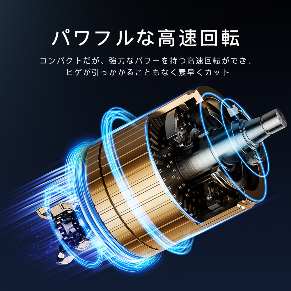 メンズシェーバー 回転式 3枚刃 ミニ mini 電気シェーバー 髭剃り 深