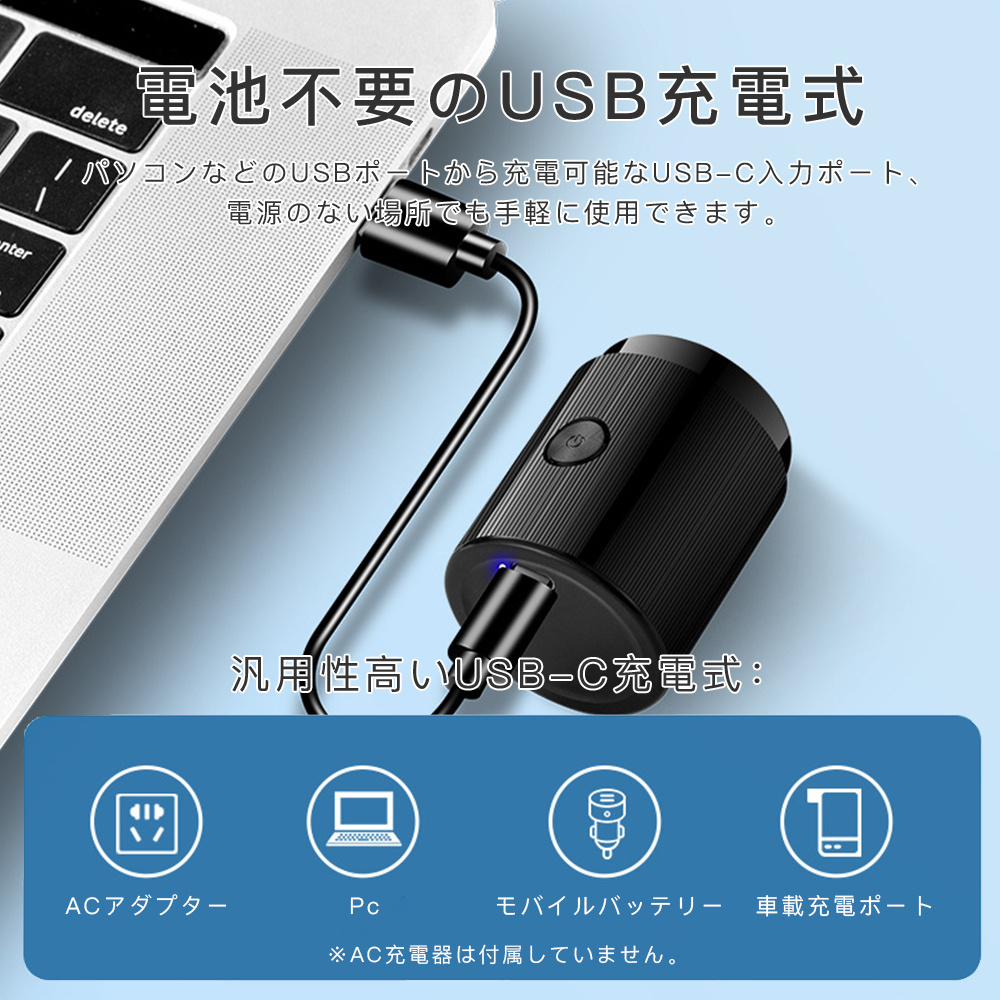 メンズシェーバー 回転式 3枚刃 ミニ mini 電気シェーバー 髭