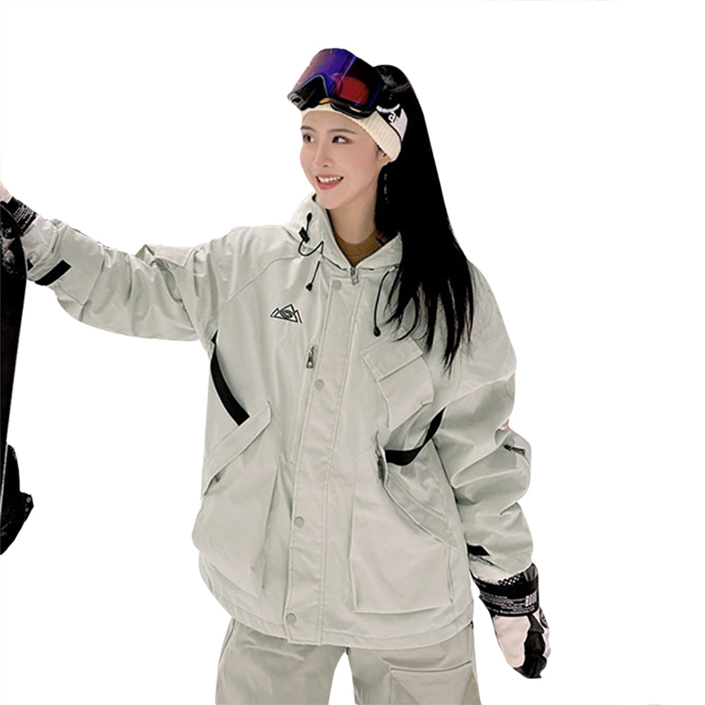 スキーウェア スノーボードウェア スノーボードジャケット メンズ レディース 2024 暖かい ゆったり ふわふわ 大きいサイズ 可愛い おしゃれ 冬 型落ち 白 黒｜novamedical｜10