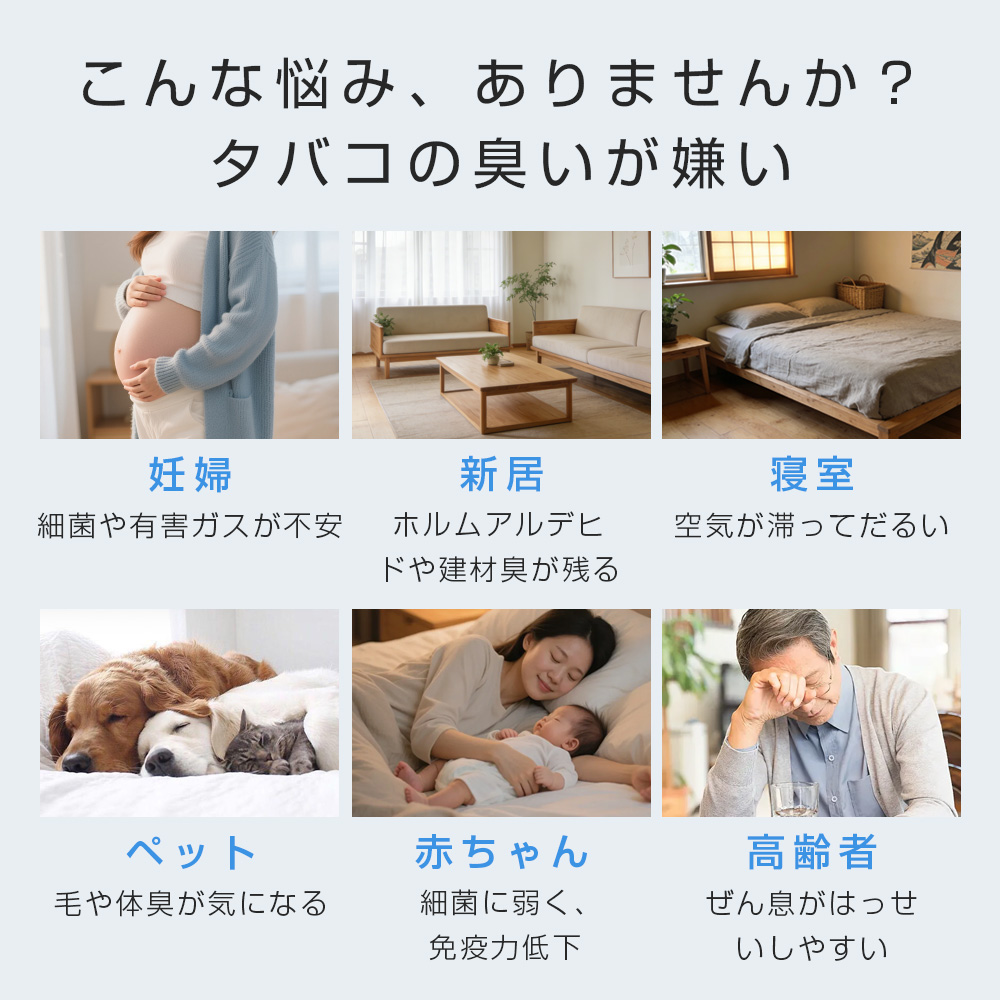 空気清浄機 10畳まで 小型 超省エネ 卓上 静音 脱臭 除菌 集塵