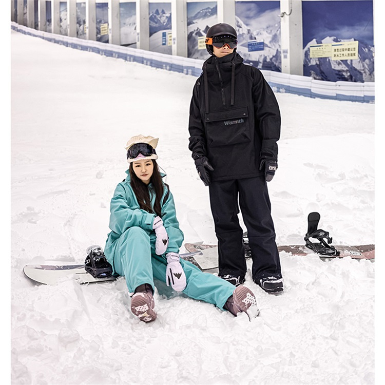 スキーウェア スノーボードウェア メンズ レディース 2024 上下セット ボードウェア スノボウェア ジャケット スノーボード スノボー スキー パンツ ズボン 黒｜novamedical｜17