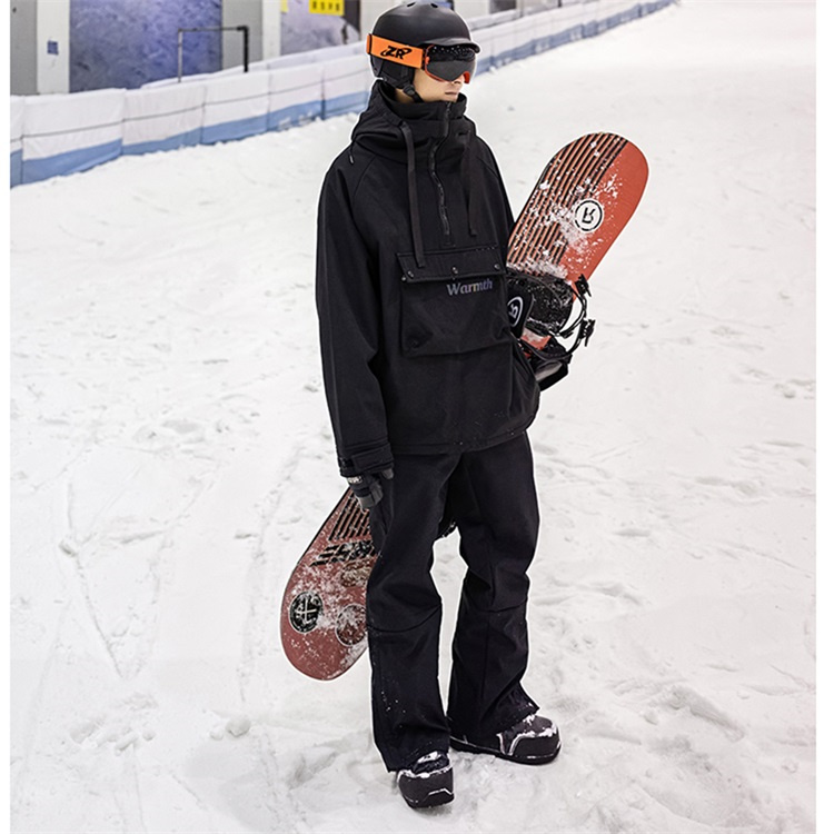 スキーウェア スノーボードウェア メンズ レディース 2024 上下セット ボードウェア スノボウェア ジャケット スノーボード スノボー スキー パンツ ズボン 黒｜novamedical｜21