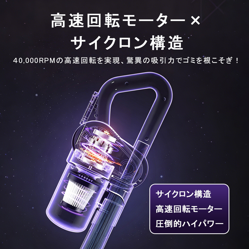 掃除機 コードレス 4in1 多機能掃除機 22000pa 超強力吸引