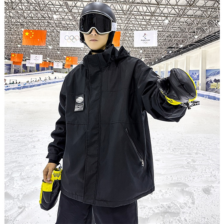 スキーウェア スノーボードウェア メンズ レディース 2024 上下セット ボードウェア スノボウェア ジャケット スノーボード スノボー スキー パンツ ズボン 黒｜novamedical｜09