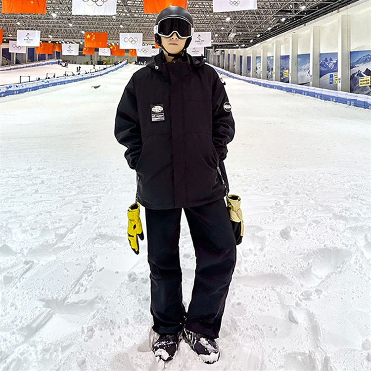スキーウェア スノーボードウェア メンズ レディース 2024 上下セット ボードウェア スノボウェア ジャケット スノーボード スノボー スキー パンツ ズボン 黒｜novamedical｜10