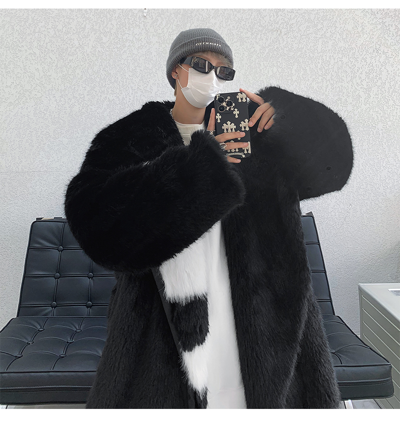 コート フードジャケット ビッグシルエット ファージャケット モコモコ