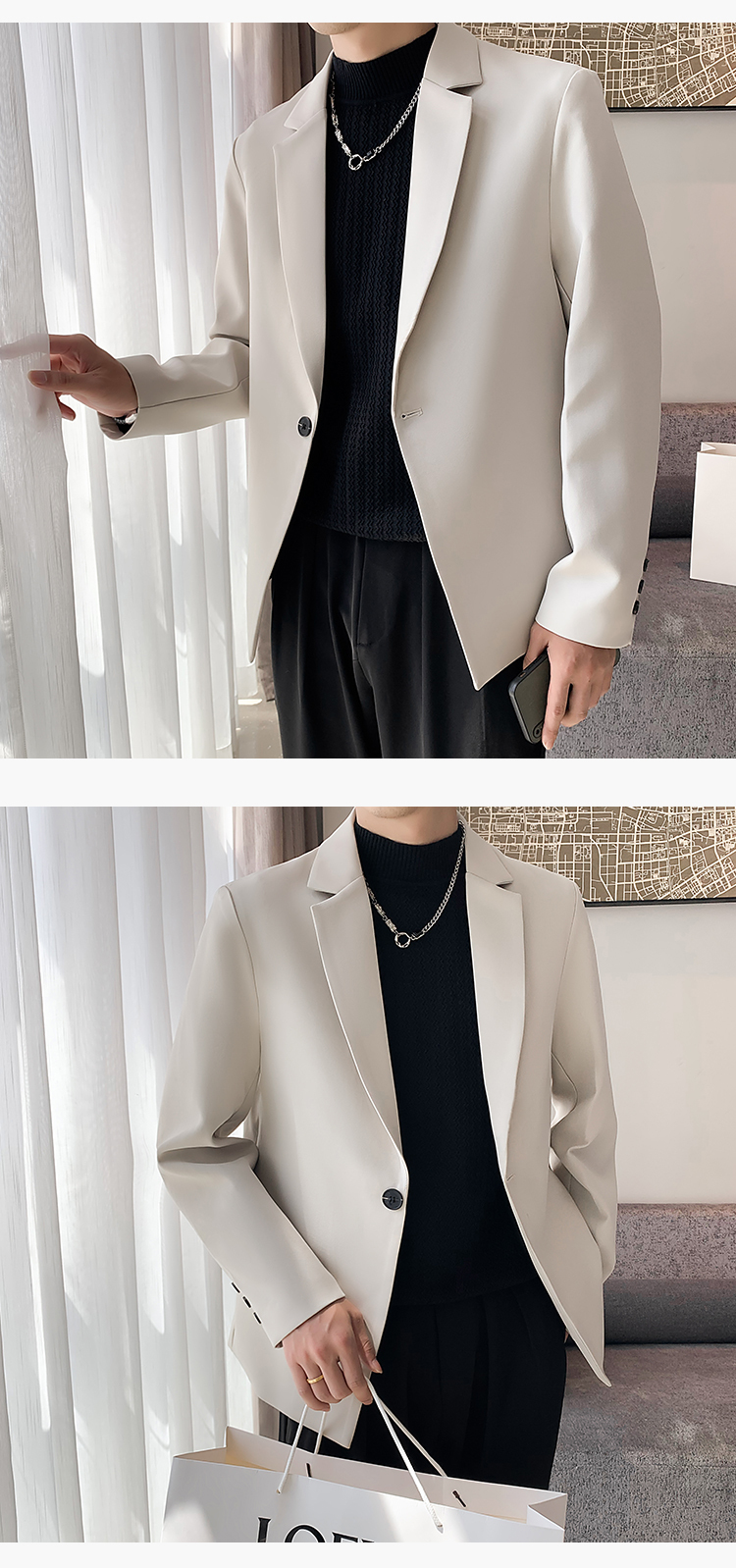 テーラードジャケット ショート丈 無地 ジャケット メンズ ストレッチ