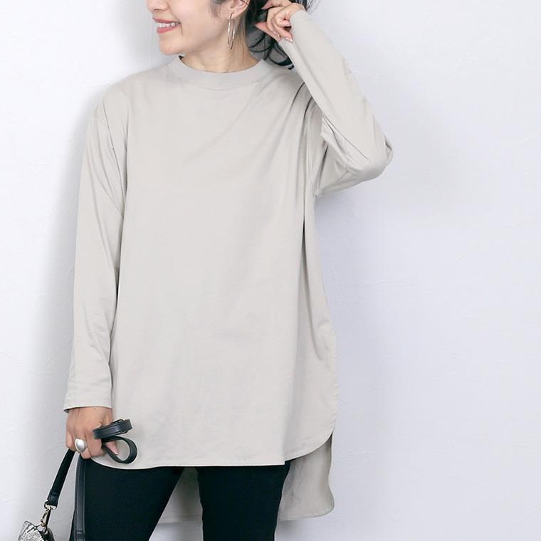 カットソー チュニック ロンt 前後差 スリット レイヤード リブ襟 綿 コットン 秋 冬 30代 40代 リブ襟裾スリット長袖チュニックカットソー メール便可 Ma1 5 Catb 36vi Fc 6 Funny Company Yahoo 店 通販 Yahoo ショッピング
