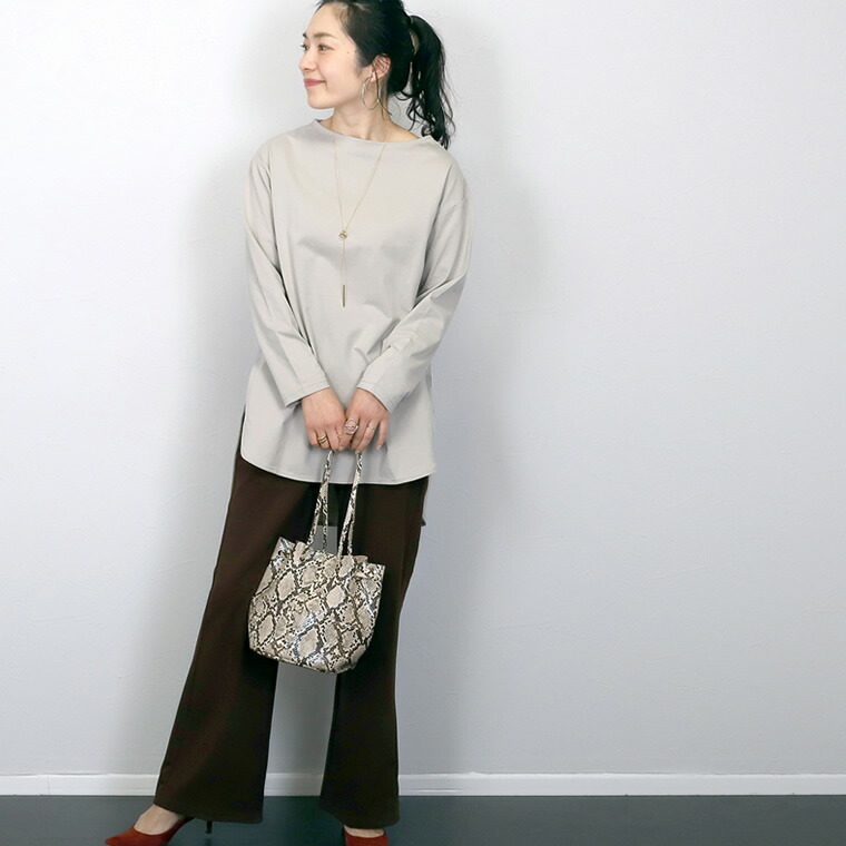 カットソー 重ね着 レイヤード ボートネック 長袖 7分袖 スリット チュニック 選べる袖丈 ボートネック綿裾スリットチュニックカットソー メール便可 Ma1 5 Catb 55vi Fc 718 Funny Company Yahoo 店 通販 Yahoo ショッピング