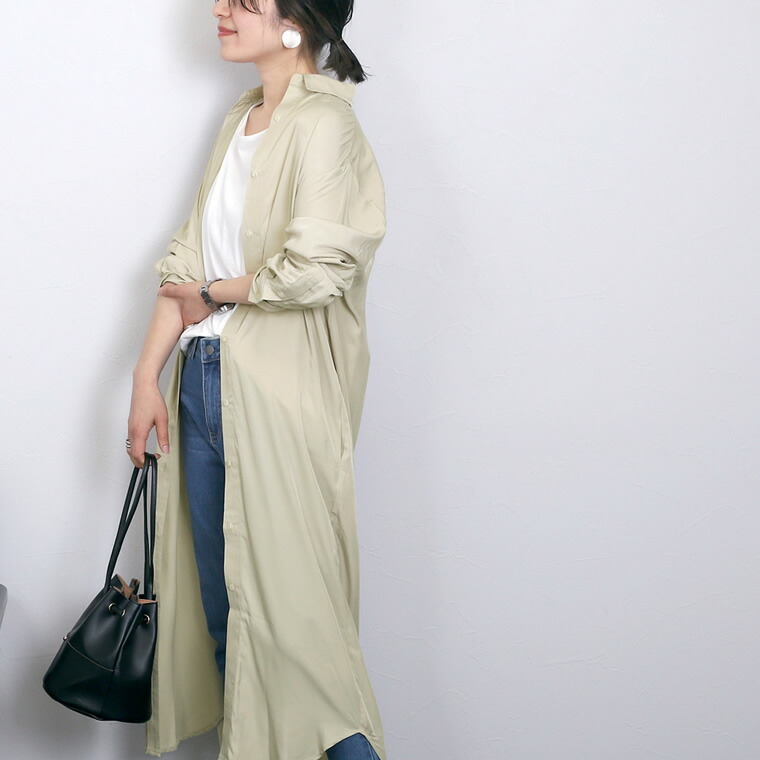 配送員設置送料無料 シャツワンピース ロング丈 体型カバー 前あき カジュアル こなれ感 襟付き 秋冬 デート 袖あり ホワイト ベージュ ライトブルー 好評継続中 今だけ限定価格 Speufpel Com