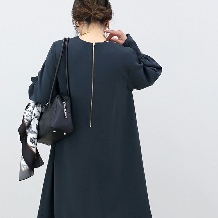 Aletta vita ワンピース ロング ゴールドファスナー オケージョン