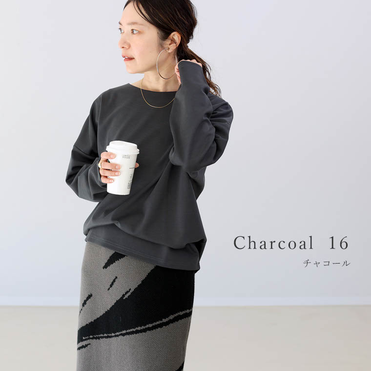 Aletta vita カットソー 長袖 ドルマン ボートネック 30代 40代
