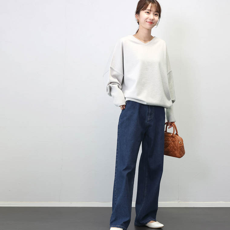 トーナル2wayアンゴラニットVネックセーター冬レディース トーナル2wayアンゴラニットVネックセーター冬レディース