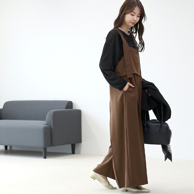 Aletta vita サロペット オールインワン 30代 40代 50代 体型カバー