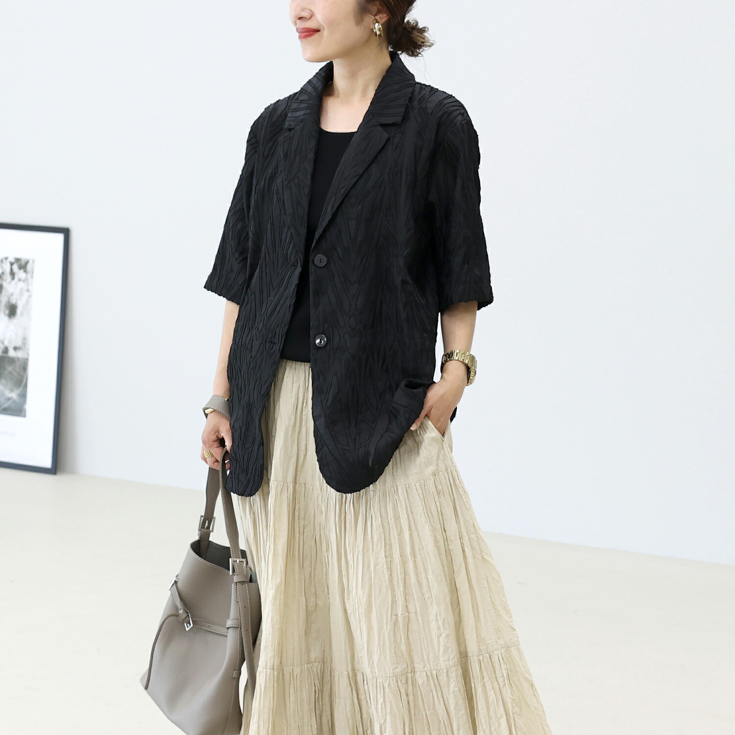 Aletta vita ジャケット 羽織り カーディガン 30代 40代 50代