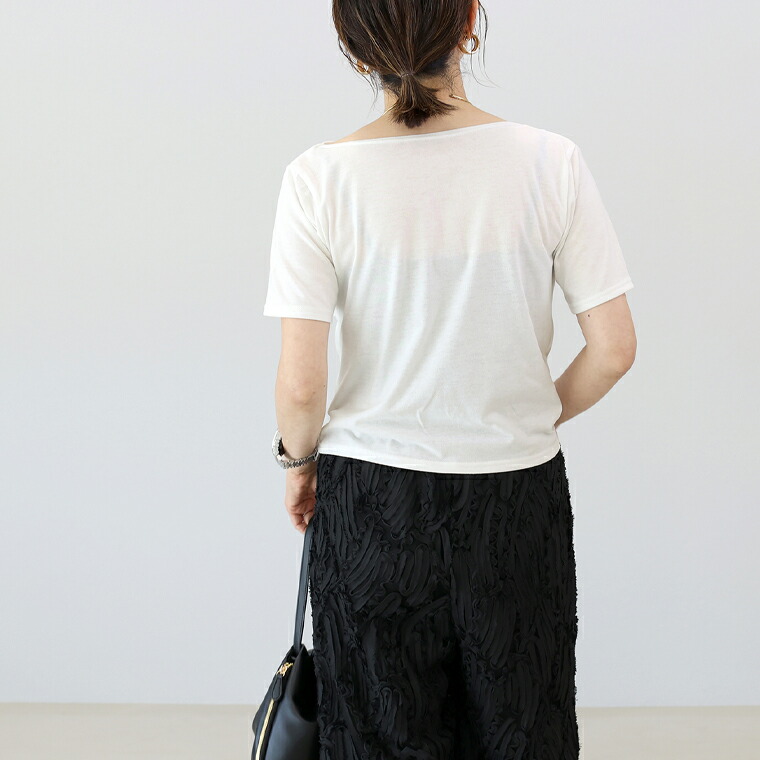 Aletta vita トップス プルオーバー Tシャツ ドレープ ドレープネック