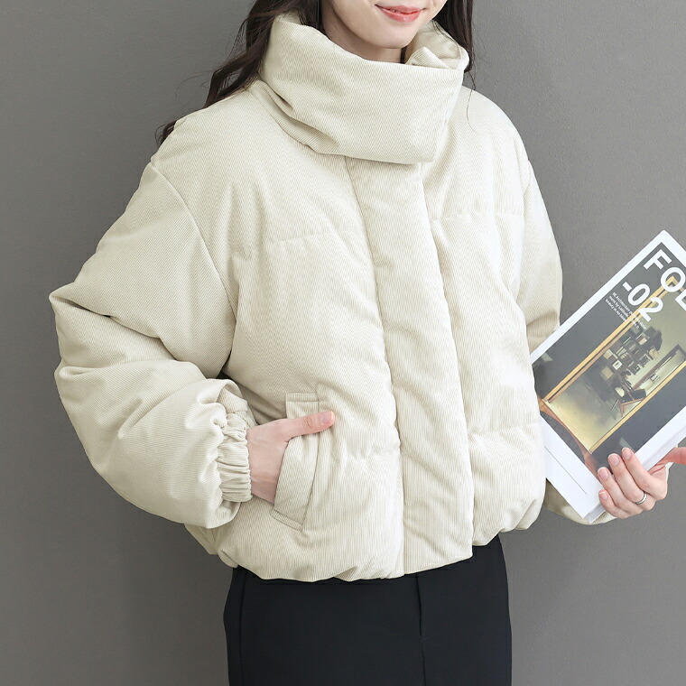 Aletta vita 爆買 アウター ブルゾン 細コーデュロイ ビッグカラー