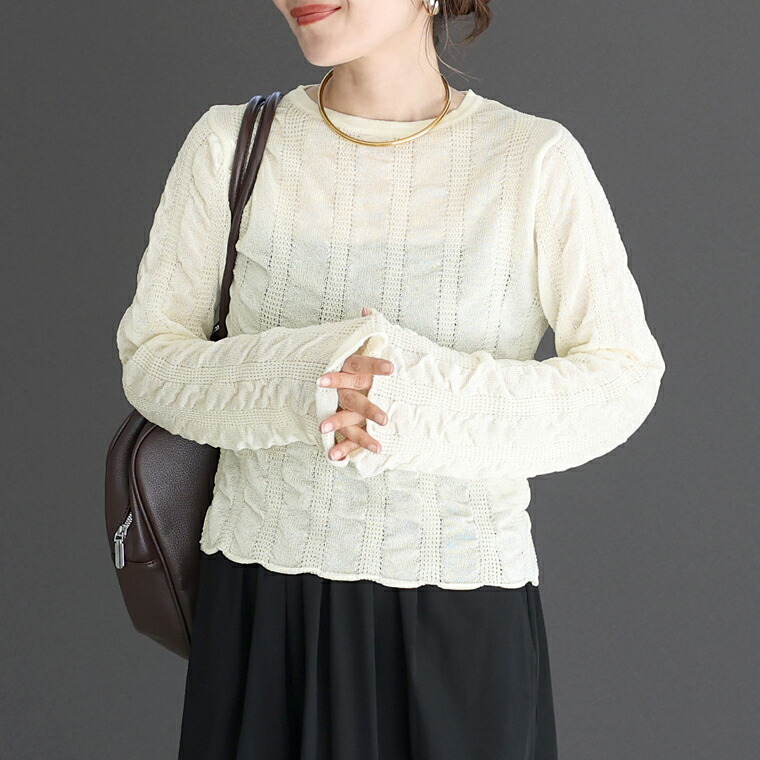 ああや★本日売り切り様専【新品未使用タグ付き】アプ⭐シアーデザインスリーブニット シアーニット（Aletta vita／ファッション）のおすすめ人気商品一覧