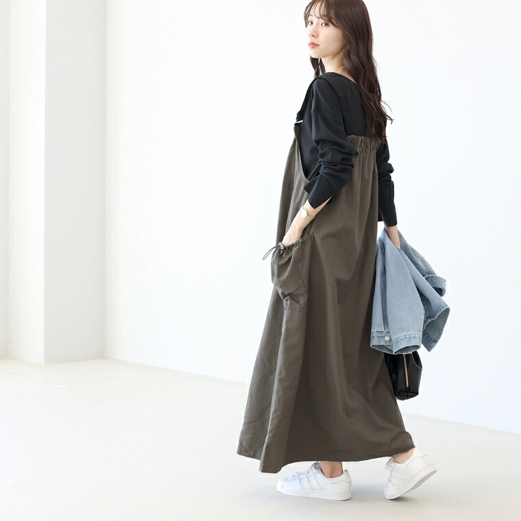 Aletta vita 爆買 サロペット ワンピース 撥水 紫外線 接触冷感 体型