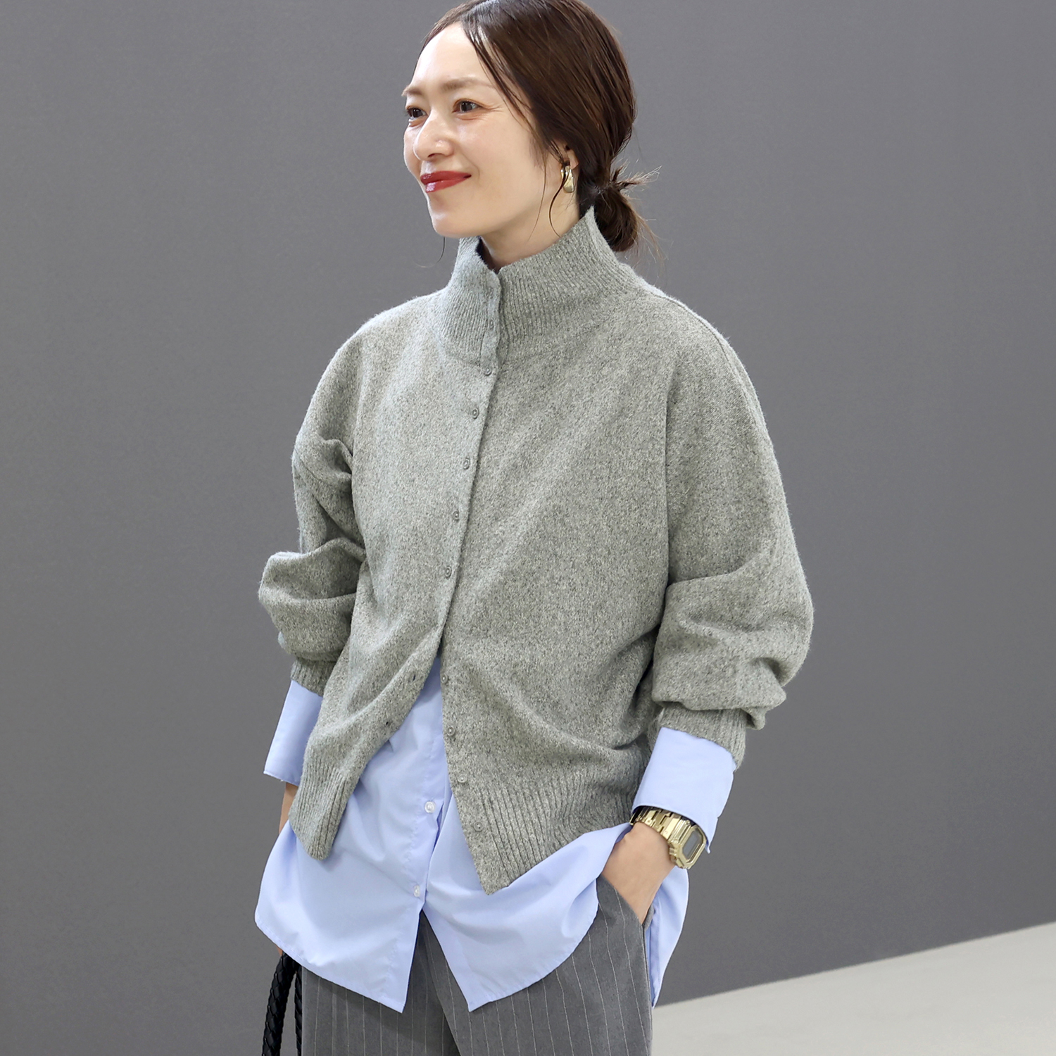 Aletta vita トップス カーディガン ニット 2WAY 7G 30代 40代 50代