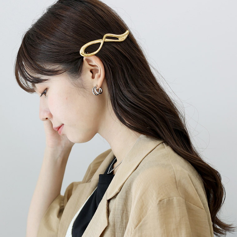 アクセサリー バレッタ ワンタッチ まとめ髪 ヘアアクセサリー