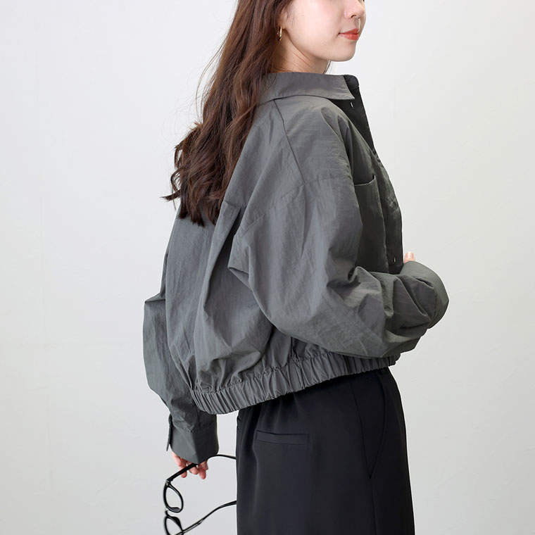 美品　ノーブル　リネン100%　シャツ　長袖　ライトパープル　40 ホワイト 【完全ノーアイロン】長袖 アイシャツ セミワイド