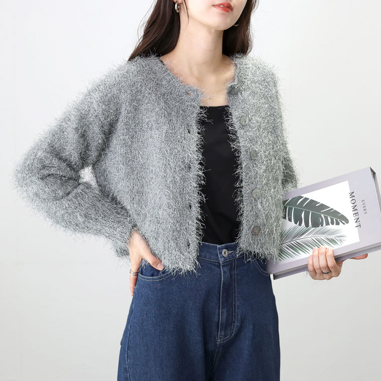 Aletta vita ニット プルオーバー カーディガン フェザー 2WAY