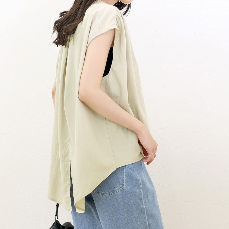 美品✨24年セオリー PKT POPOVER N 洗える フレンチ袖 美品✨24年セオリー PKT POPOVER N 洗える フレンチ袖 - メルカリ