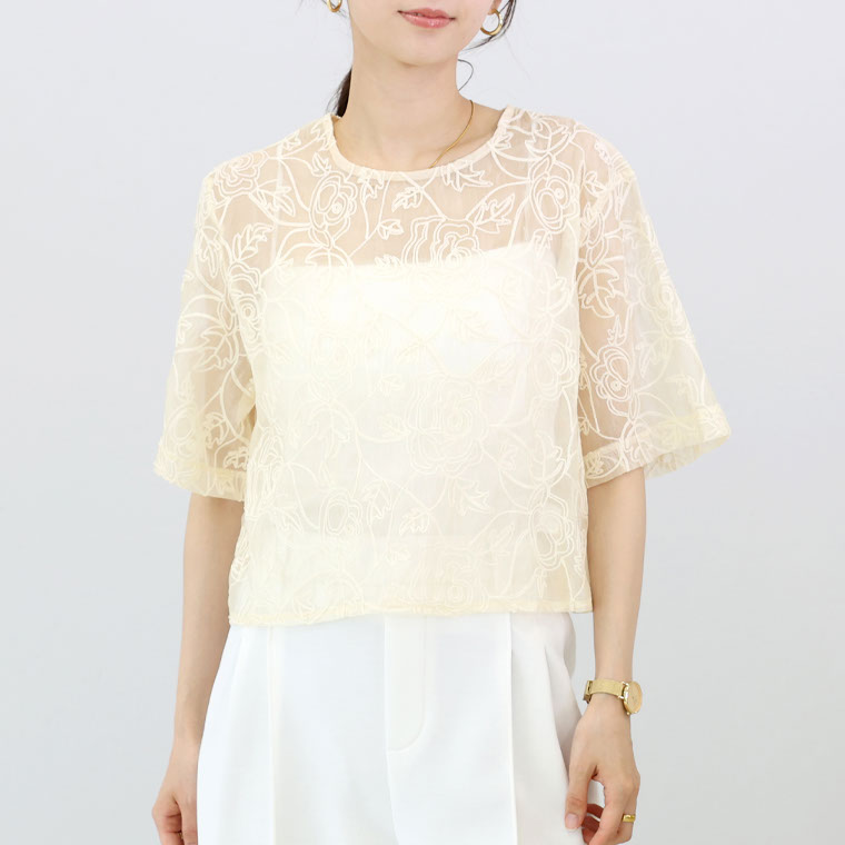 ロングキモノ、刺繍＆ビーズ - ベージュ | ZARA Japan / 日本