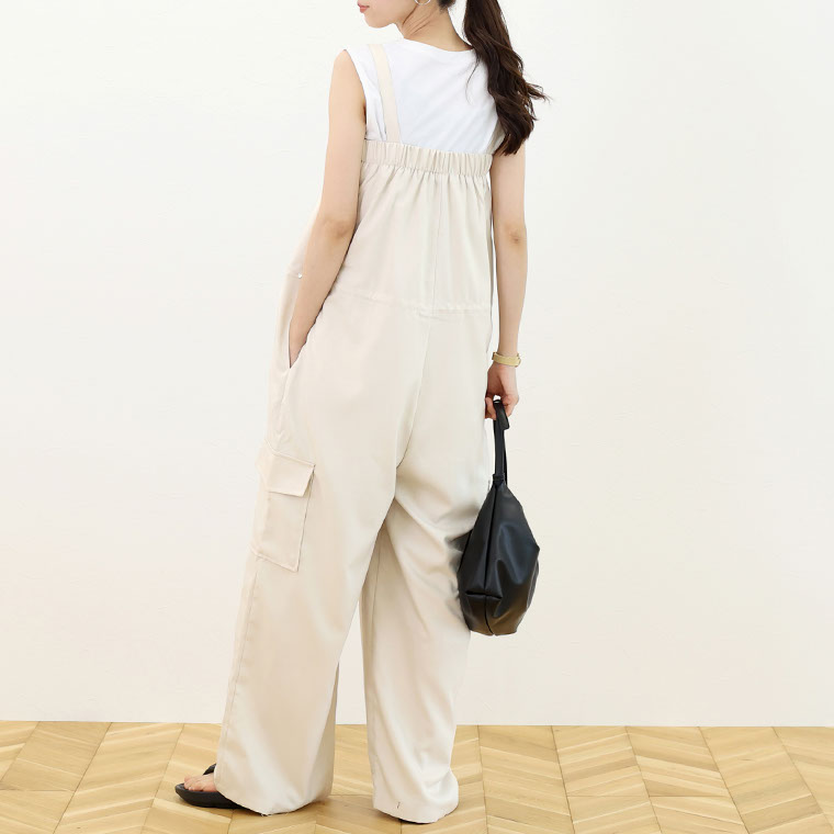 Aletta vita オールインワン サロペット ワイドパンツ 2WAY ベア