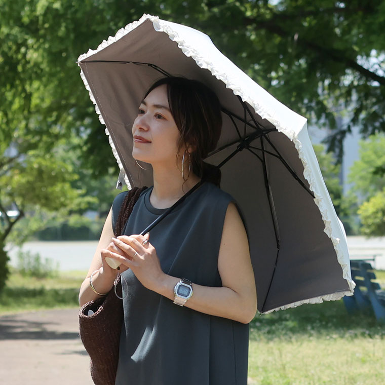日傘 雨傘 傘 折りたたみ傘 アンブレラ 晴雨兼用 フリル UV