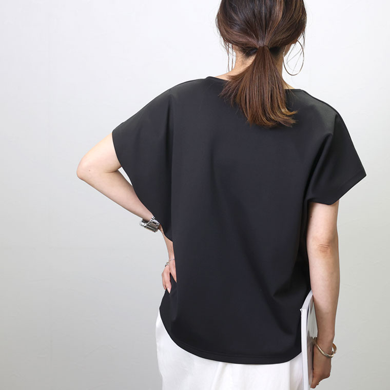 Aletta vita カットソー フレンチスリーブ 半袖 ドルマン スリット