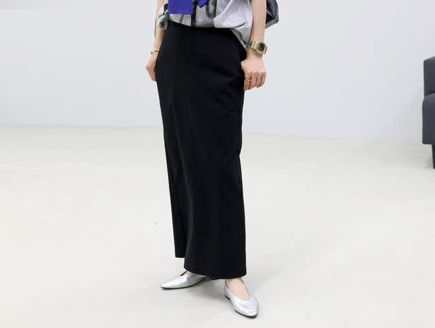 ボトムス スカート ロング Iライン タイト ストレッチ 伸縮 M L 30代 40代 50代 レディース　極伸びストレッチロングスカート メール便可/ma3