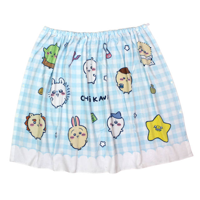 ラップタオル キッズ 80cm ちいかわ 巻きタオル 子供 女の子 水泳