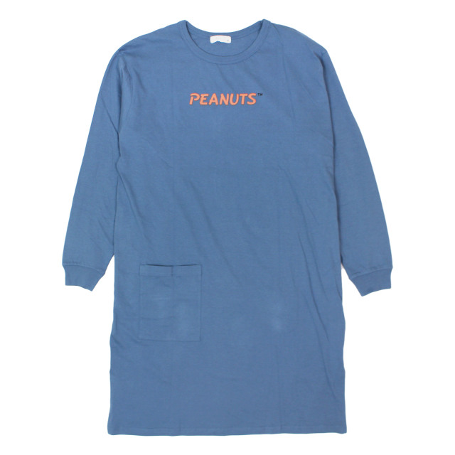 ロングTシャツ ワンピース 長袖 PEANUTS スヌーピー BIGシルエット