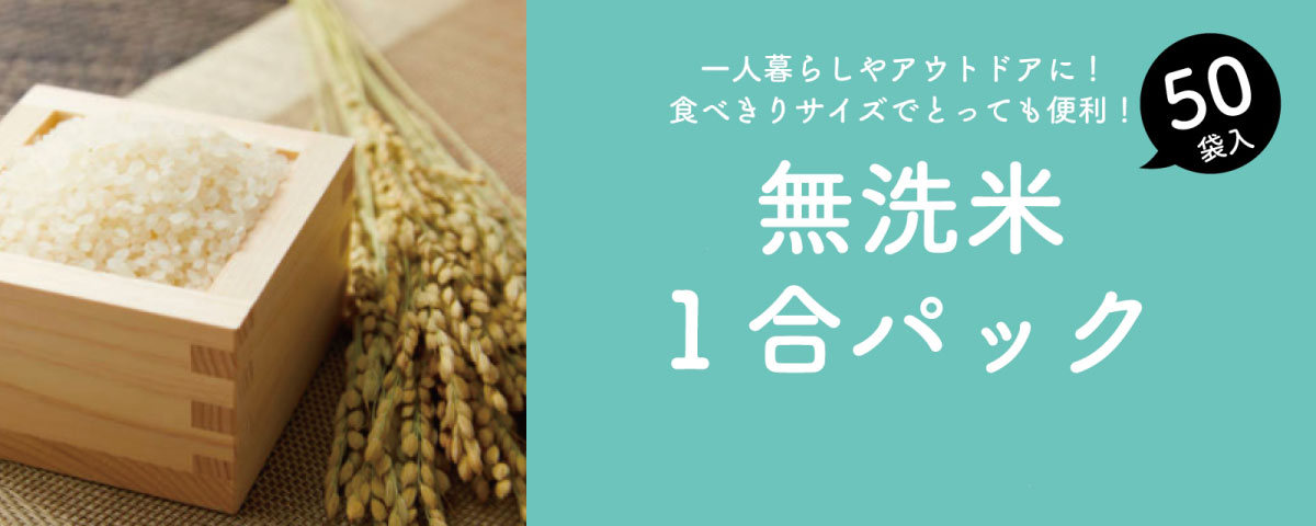秋田県産 お米 １合パック 無洗米 真空 