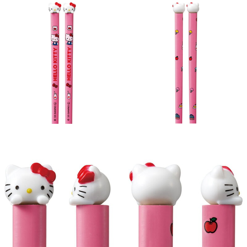 キティちゃんマスコット付き 竹箸 はし 21cm おはし 食事 食器