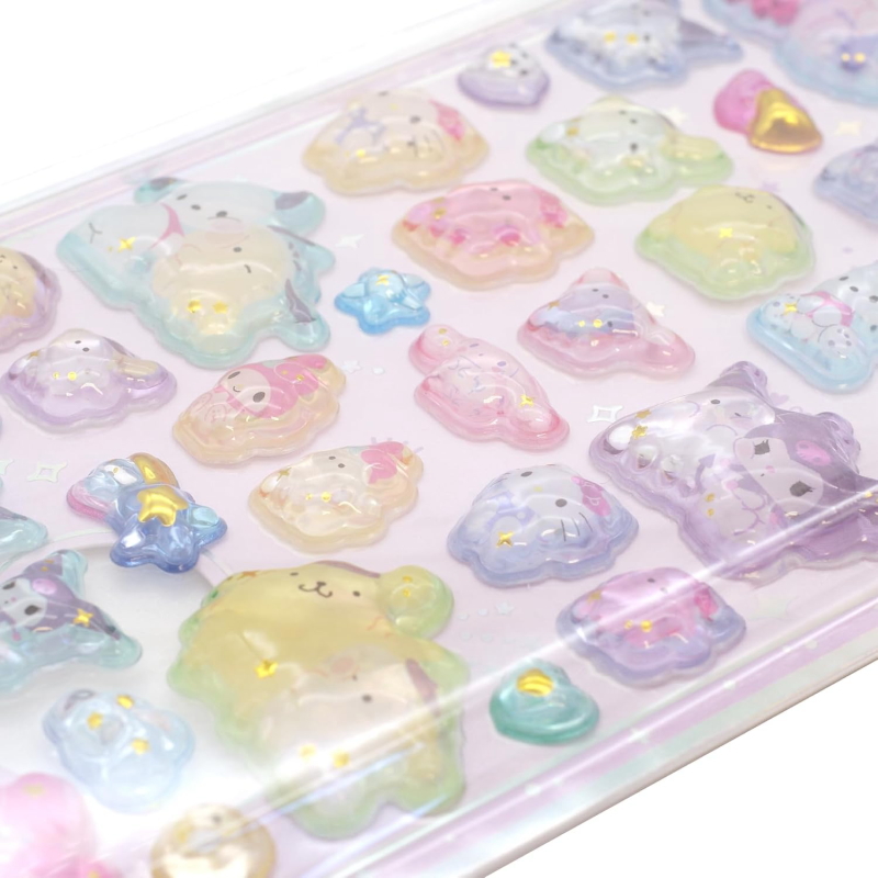 サンリオキャラクターズ オバケーヌ うるちゅるポップシール ぷっくり