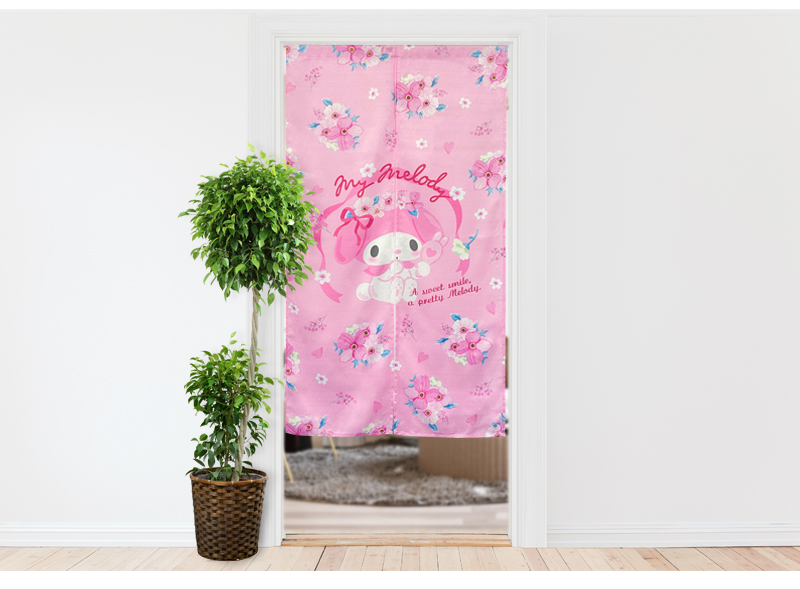 暖簾 norenn カーテン 間仕切り 仕切りカーテン タペストリー スクリーン 目隠し Sanrio サンリオキャラクターサンリオ  シナモンロール カフェ・シナモン マイメロちゃん MyMelody KUROMI クロミちゃん おねがいマイメロディ HelloKitty キティちゃん キティーちゃん Kitty 可愛い