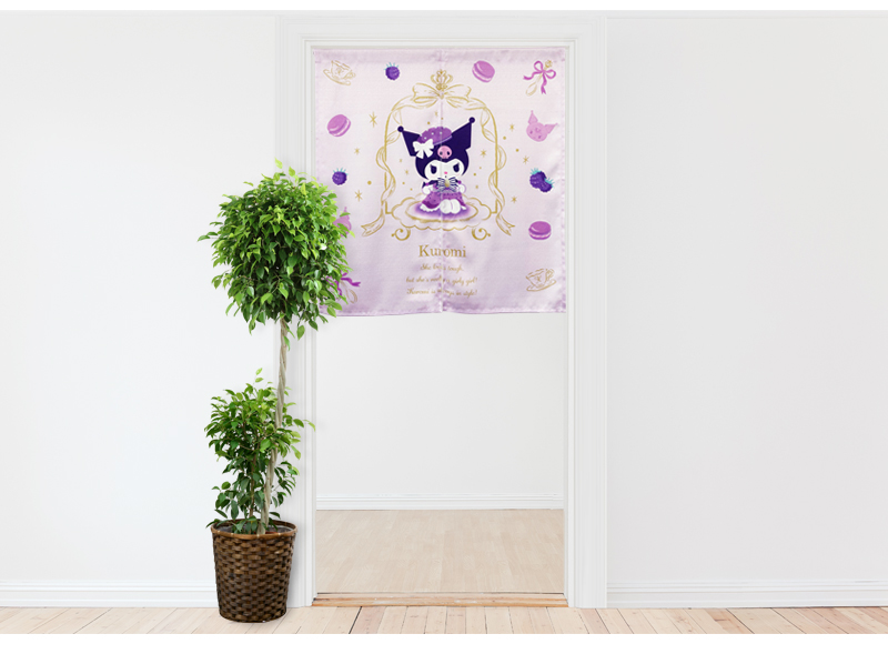 暖簾 norenn カーテン 間仕切り 仕切りカーテン タペストリー スクリーン 目隠し Sanrio サンリオキャラクターサンリオ  シナモンロール カフェ・シナモン マイメロちゃん MyMelody KUROMI クロミちゃん おねがいマイメロディ HelloKitty キティちゃん キティーちゃん Kitty 可愛い